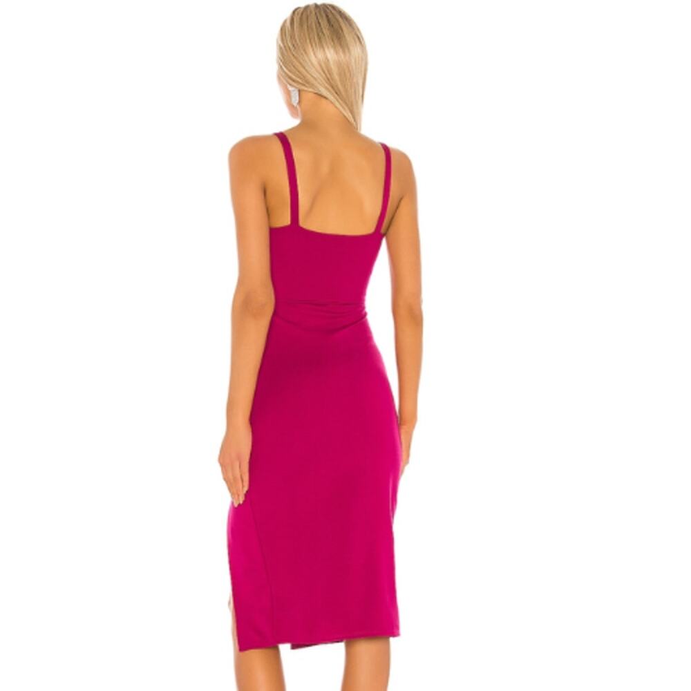 Lovers and Friends Lucie Midi Dress in Fuchsia NWT Size Medium - Picture 3 of 3